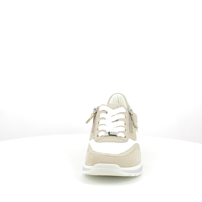 Ara basket 1218414.06 cuir lisse nude lacet zip5189202_2
