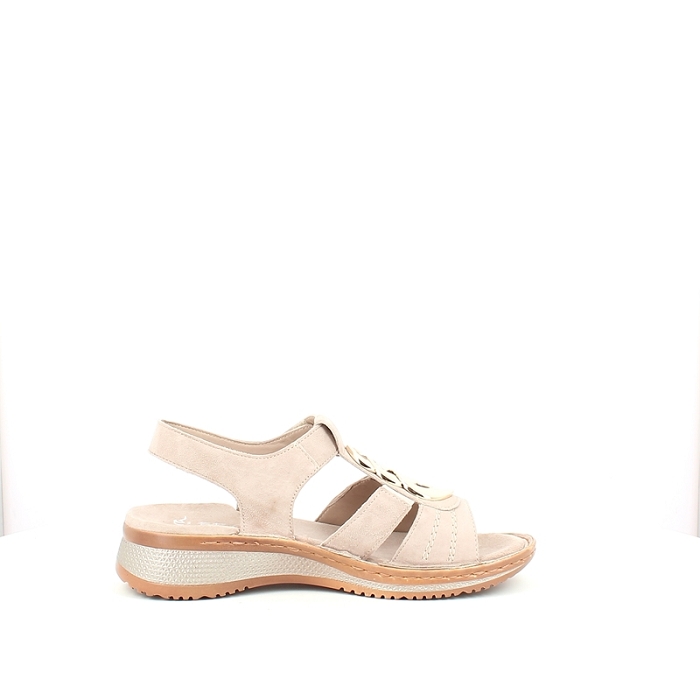 Ara sandale 1229011.09 cuir velours beige scratch5189601_3