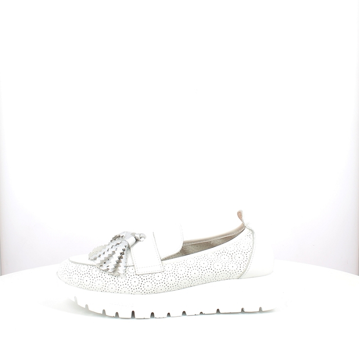 Wonders derbies mocassins a2445 cuir lisse blanc