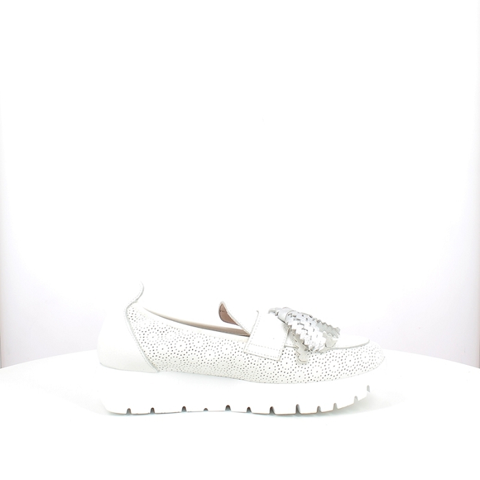 Wonders derbies mocassins a2445 cuir lisse blanc5191101_3