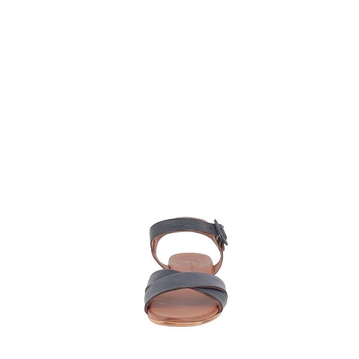 L une et l autre sandale colette cuir lisse marine boucle5192202_2