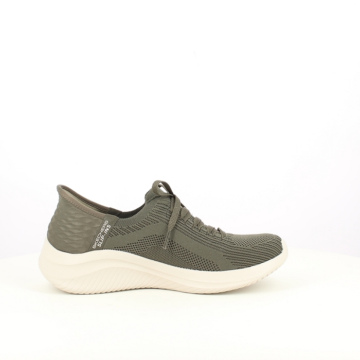 Skechers basket 149710 toile kaki elastique5213001_3