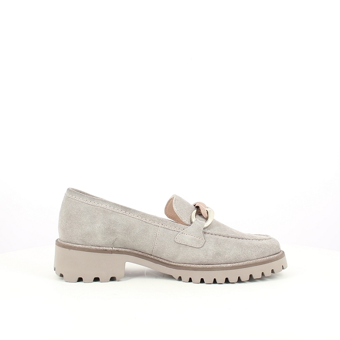 Ara derbies mocassins 1231209.11 cuir velours taupe5217901_3