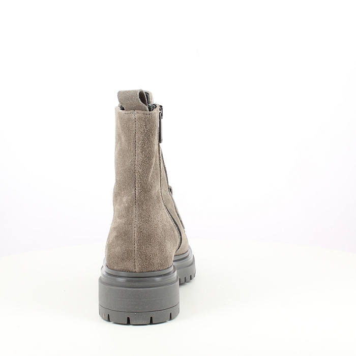 Pisati bottine ermione cuir velours taupe zip5218701_4