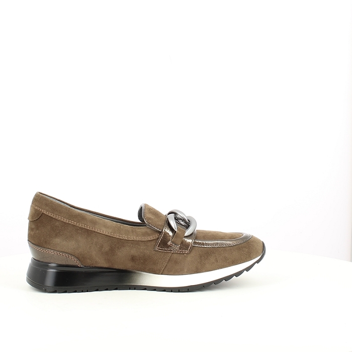 Fugitive derbies mocassins talius cuir velours kaki5227601_3