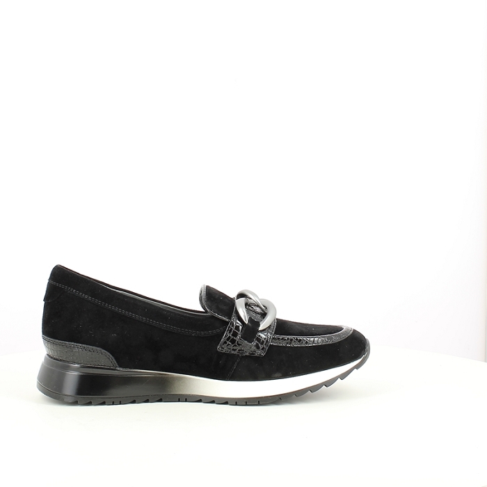 Fugitive derbies mocassins talius cuir velours noir5227602_3