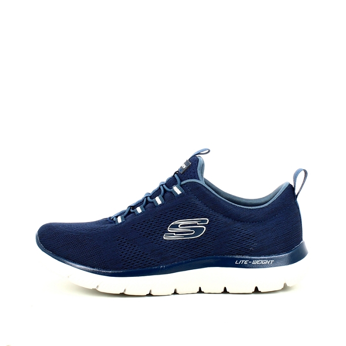 Skechers basket 232186 toile marine lacet