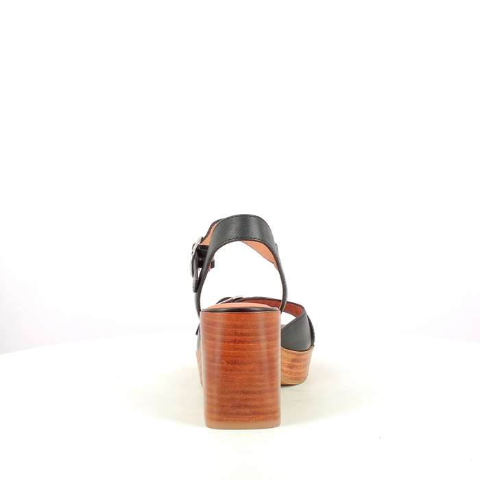 Karston sandale rose cuir lisse noir boucle5243101_2