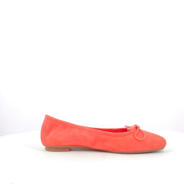 Reqins ballerine harmony cuir velours orange5244502_3