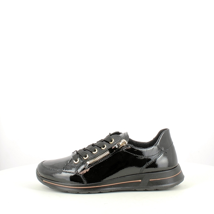 Ara basket 1224801.01 vernis noir lacet zip