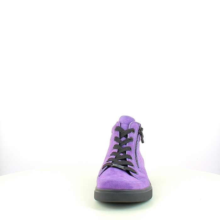 Ara basket 1224453 cuir velours violet lacet zip5282803_2