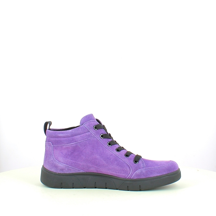 Ara basket 1224453 cuir velours violet lacet zip5282803_3