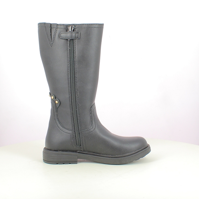 Geox fille j469qd cuir lisse noir zip5295001_3