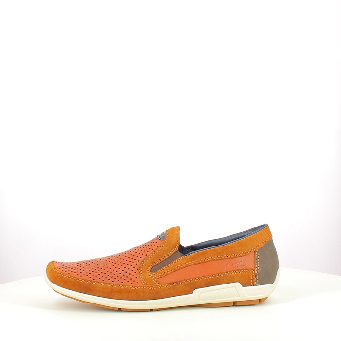 Rieker mocassin 09055.22 cuir lisse cognac