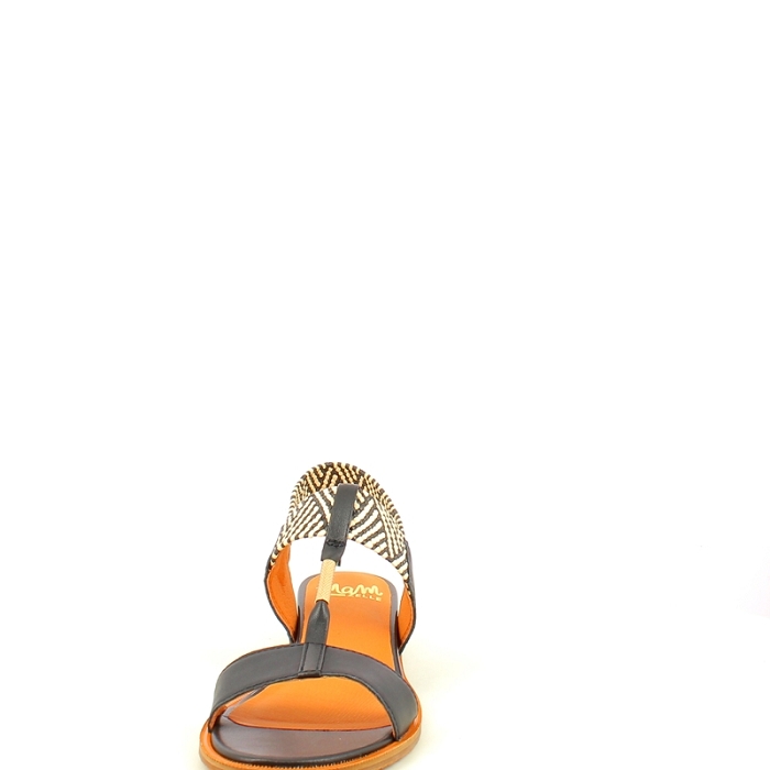 Mamzelle sandale obole cuir lisse noir boucle5326502_2