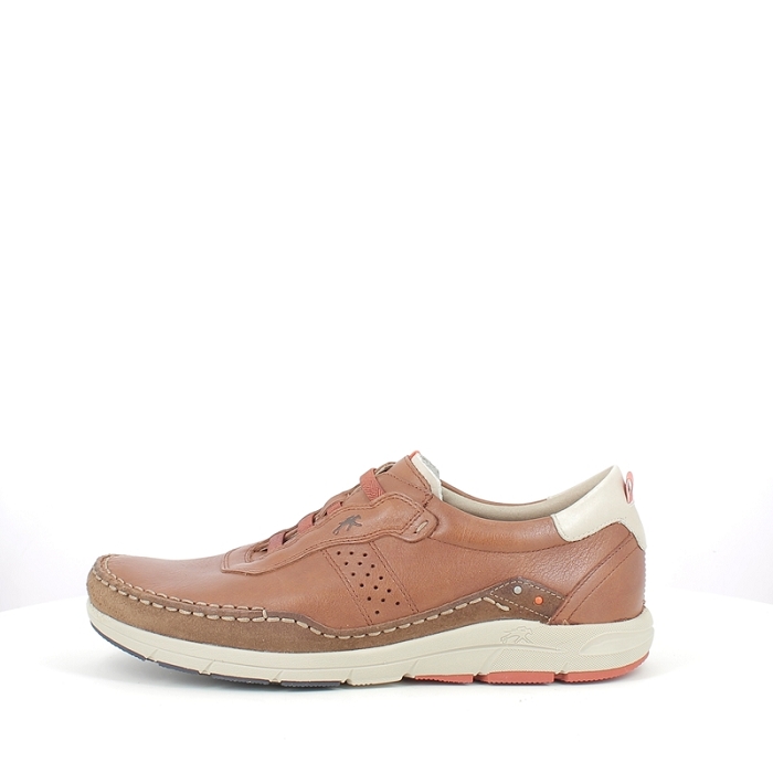 Fluchos basket f2151 cuir lisse cognac lacet