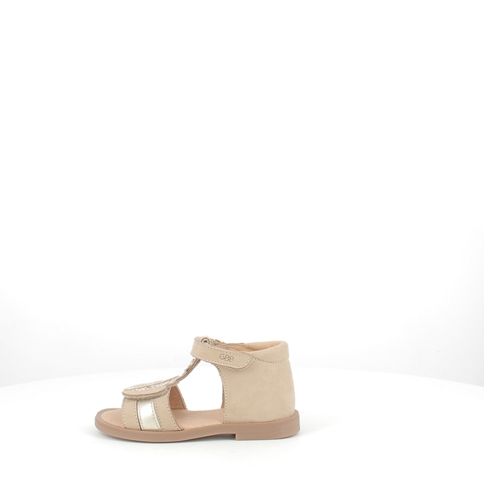 Gbb premier pas kirielle cuir lisse beige scratch