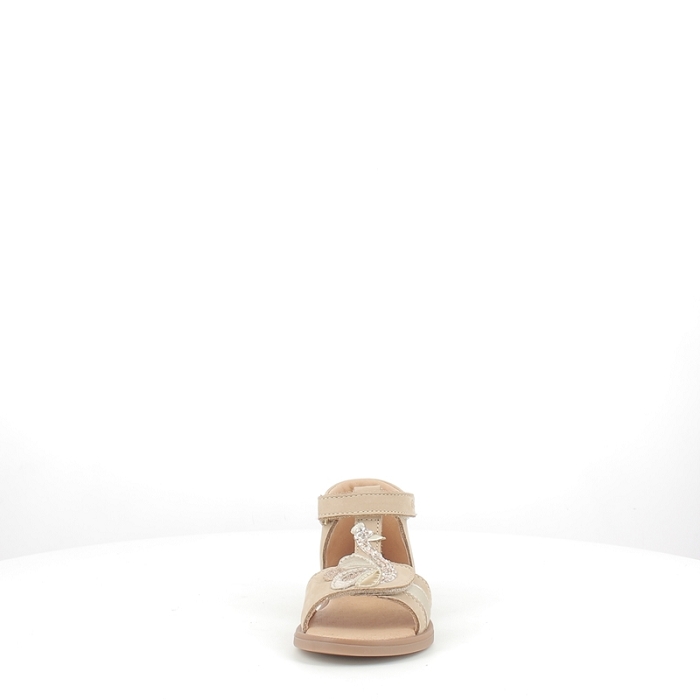 Gbb premier pas kirielle cuir lisse beige scratch5354201_2