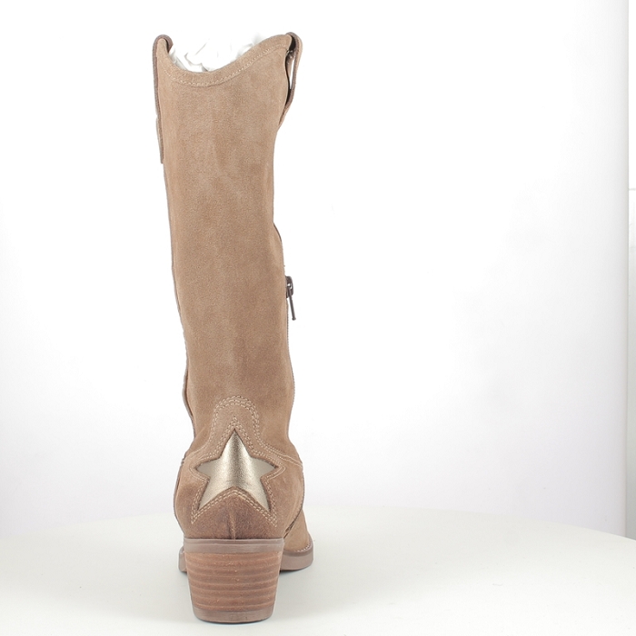 Mkd bottine apolon cuir velours beige zip5368501_4