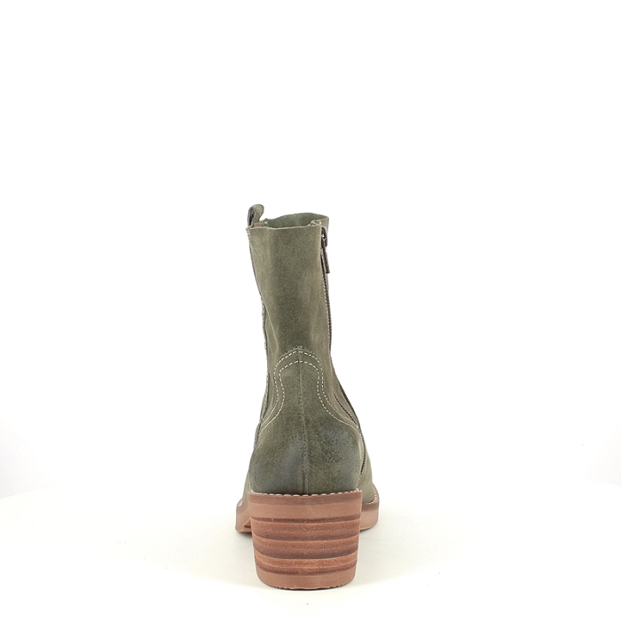 Mkd bottine lazaro cuir velours kaki zip5368602_4