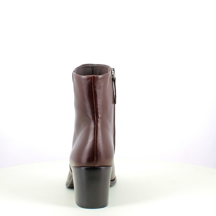 Triver bottine 595.08 cuir lisse bordeaux zip5369601_4