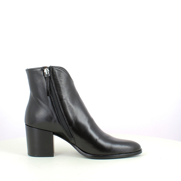 Triver bottine 595.17 cuir lisse noir zip5369701_3