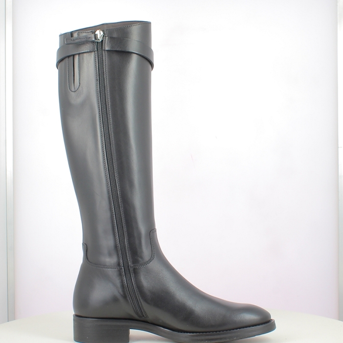 Triver botte 599.09 cuir lisse noir zip5369801_3