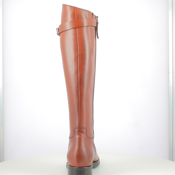 Triver botte 599.09 cuir lisse marron zip5369802_4