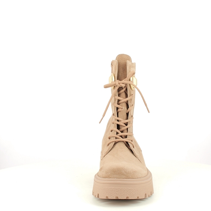 Gabor bottine 71761.14 cuir velours beige lacet zip5369901_2