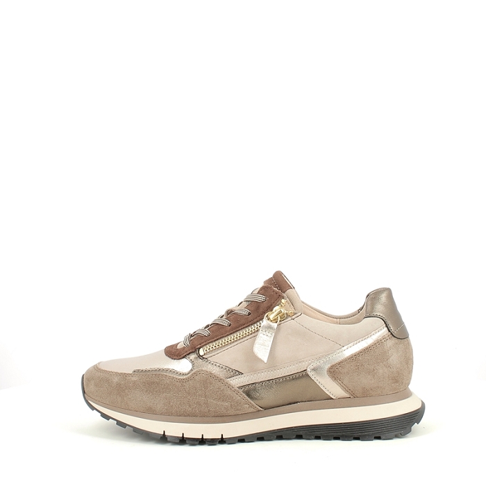 Gabor basket 76378.82 cuir lisse beige lacet zip