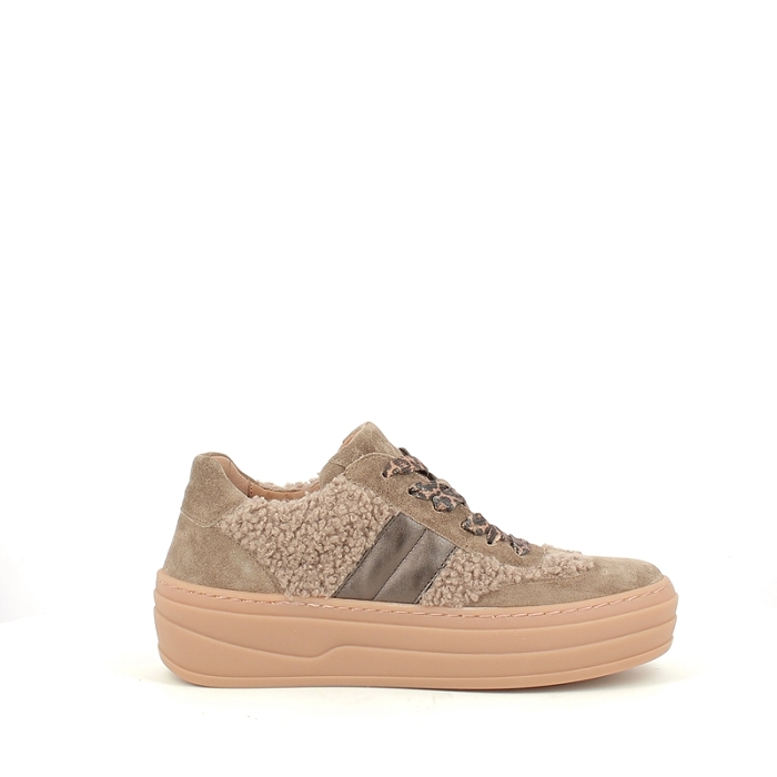 Gabor basket 73350.14 multi matiere taupe lacet zip5370601_3