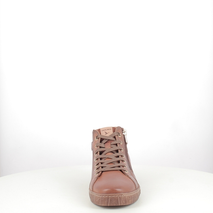 Pikolinos basket lanzarote cuir lisse cognac lacet zip5371401_2