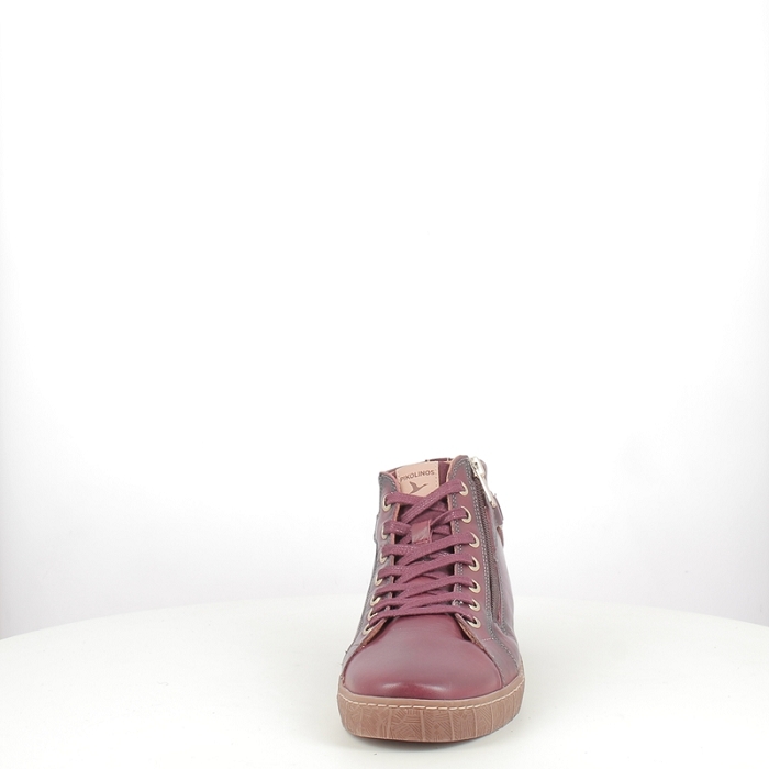 Pikolinos basket lanzarote cuir lisse bordeaux lacet zip5371402_2