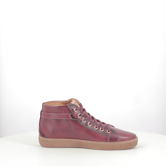 Pikolinos basket lanzarote cuir lisse bordeaux lacet zip5371402_3