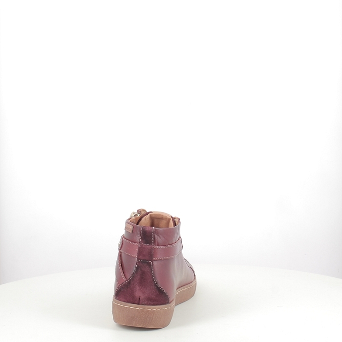 Pikolinos basket lanzarote cuir lisse bordeaux lacet zip5371402_4