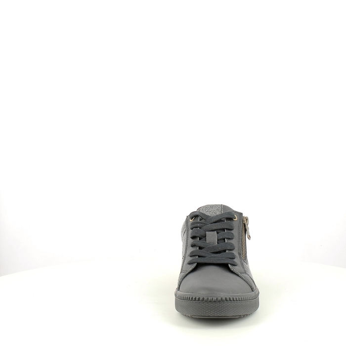 Geox basket d166hc cuir lisse noir lacet zip5371501_2