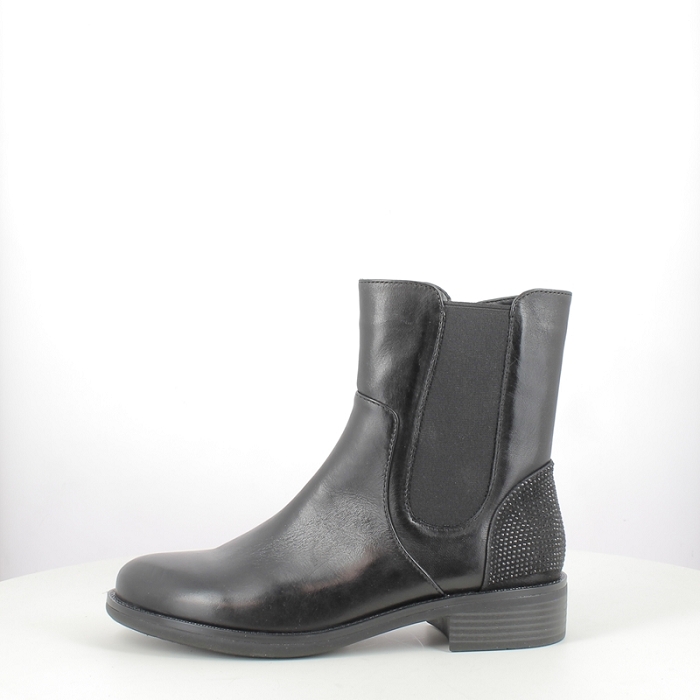 Regarde le ciel bottine roxana 48 cuir lisse noir zip
