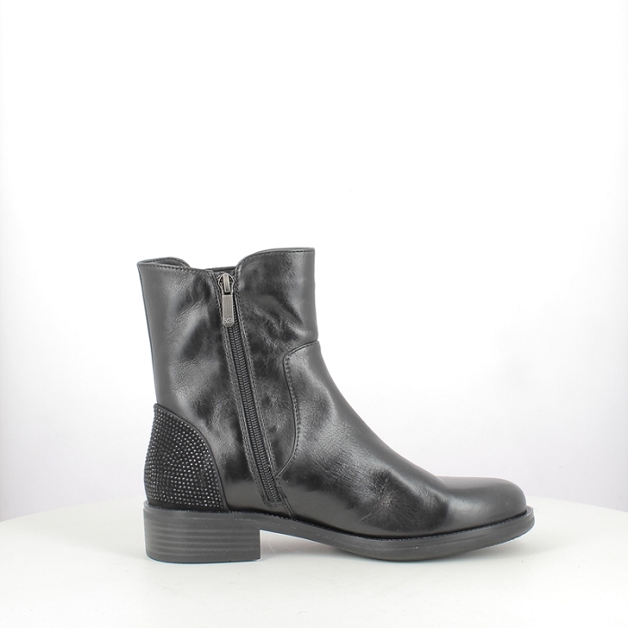 Regarde le ciel bottine roxana 48 cuir lisse noir zip5372801_3
