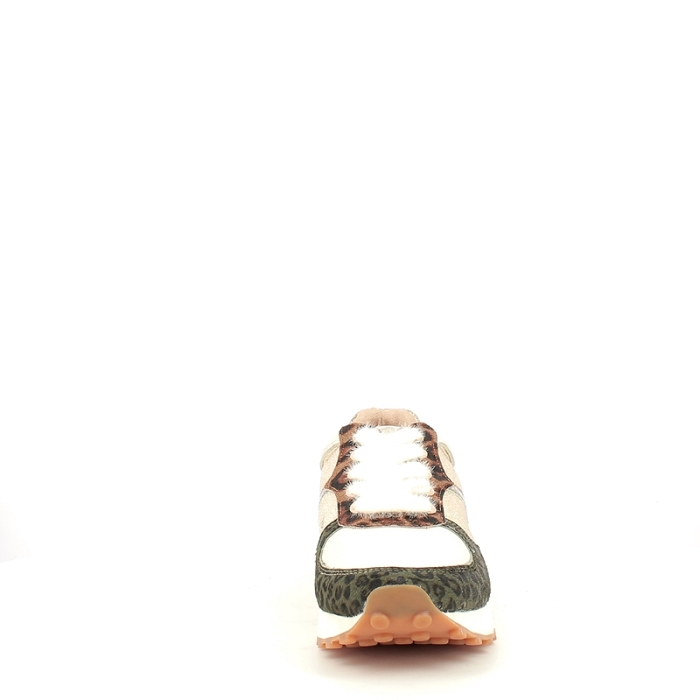 Karston basket collins cuir lisse kaki lacet zip5373601_2