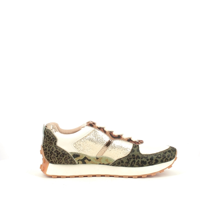 Karston basket collins cuir lisse kaki lacet zip5373601_3