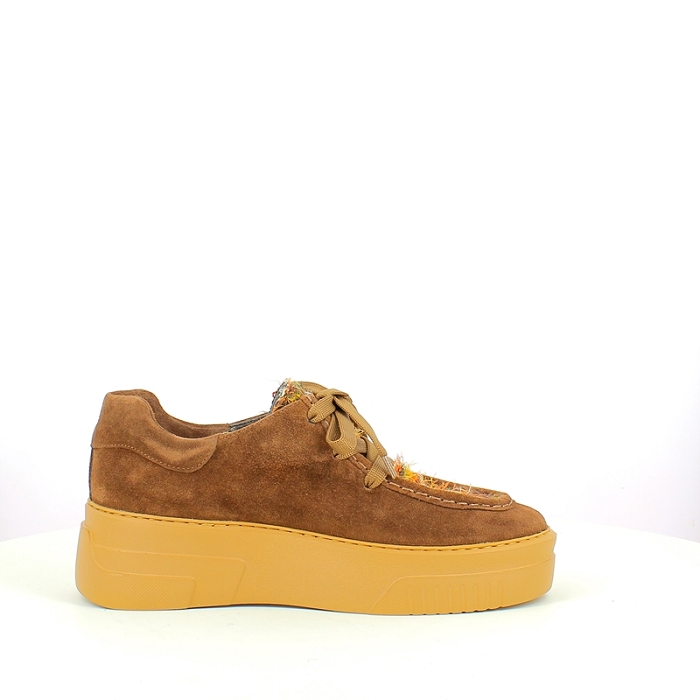Softwaves derbies mocassins 9.11.13 cuir velours marron lacet5374001_3