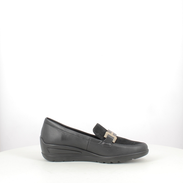Ara derbies mocassins 1250609.01 cuir lisse noir5374501_3