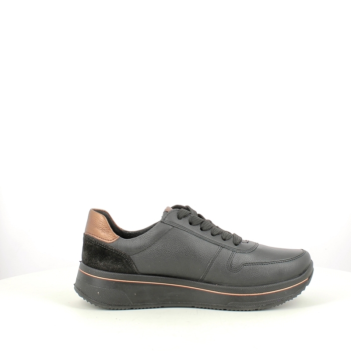 Ara basket 1227540.01 cuir lisse noir lacet zip5374901_3