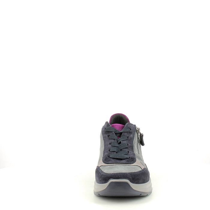 Ara basket 1257702.22 cuir velours gris lacet zip5375201_2