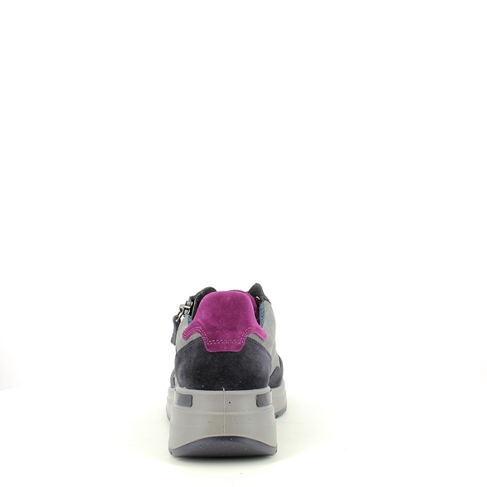 Ara basket 1257702.22 cuir velours gris lacet zip5375201_4