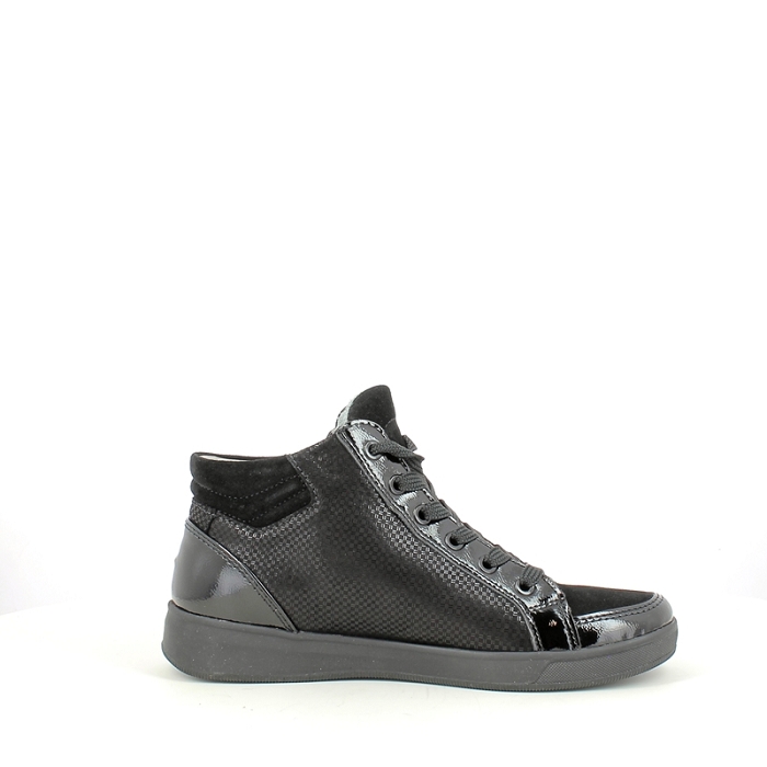 Ara basket 1224499.31 cuir velours noir lacet zip5375301_3