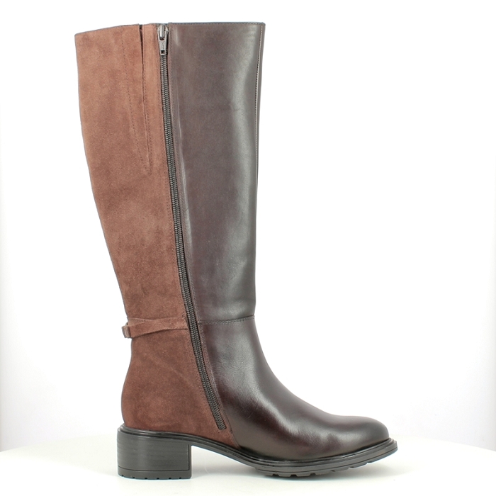 Ara botte 1226102 cuir lisse marron zip5375402_3