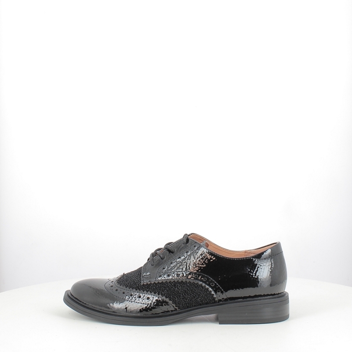 Fugitive derbies mocassins felino vernis noir