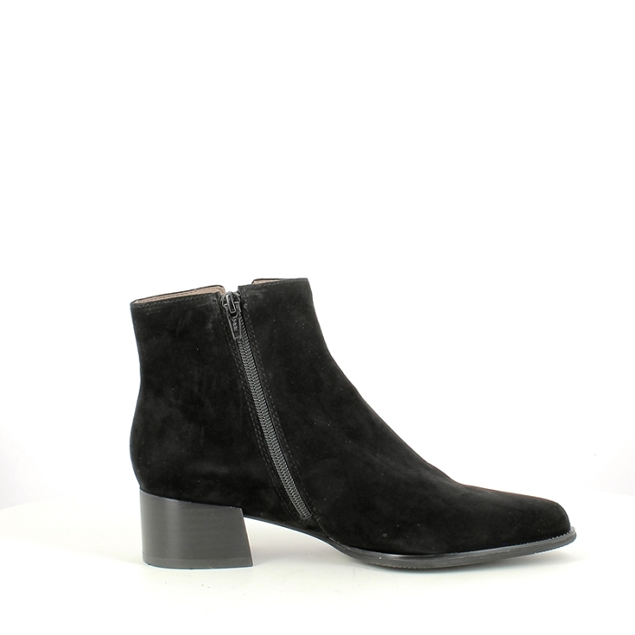 Fugitive bottine bazil cuir velours noir zip5376401_3