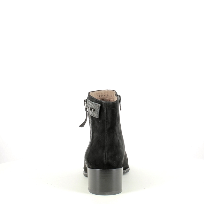 Fugitive bottine bazil cuir velours noir zip5376401_4